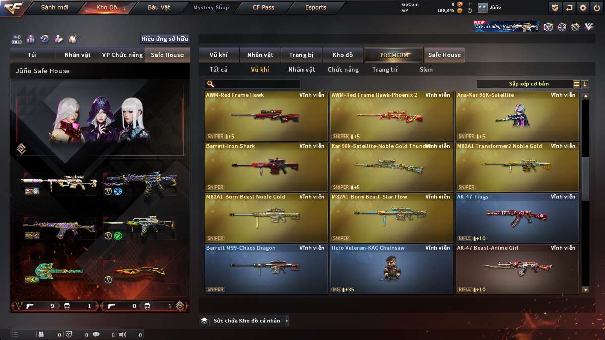 shop acc cf uy tin gia re